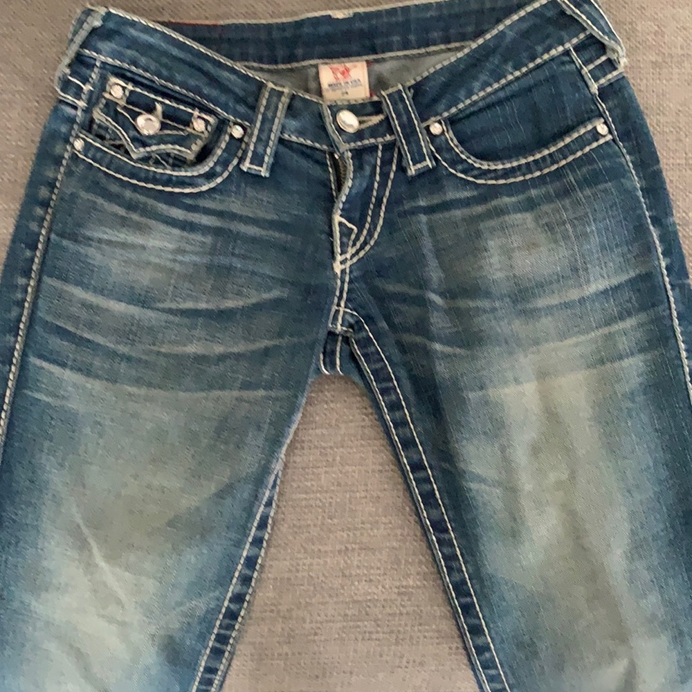 True Religion Jeans with Diamond Buttons
